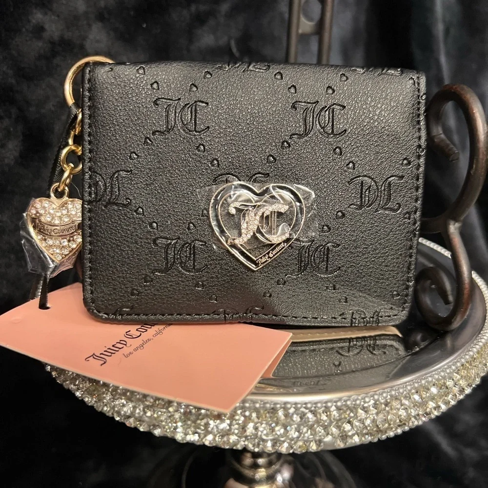 🖤🖤NWT JUICY COUTURE LIQUORICE “ONLY YOU AND ME CC KEY FOB”🖤🖤